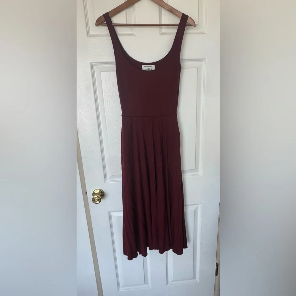 Reformation Deep Burgundy Midi Dress - Picture 3 of 5